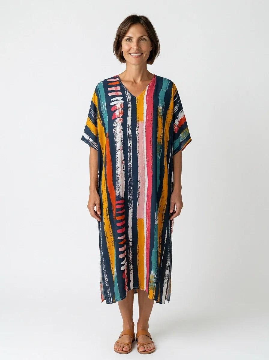 The Frida - Artist Stripe Caftan