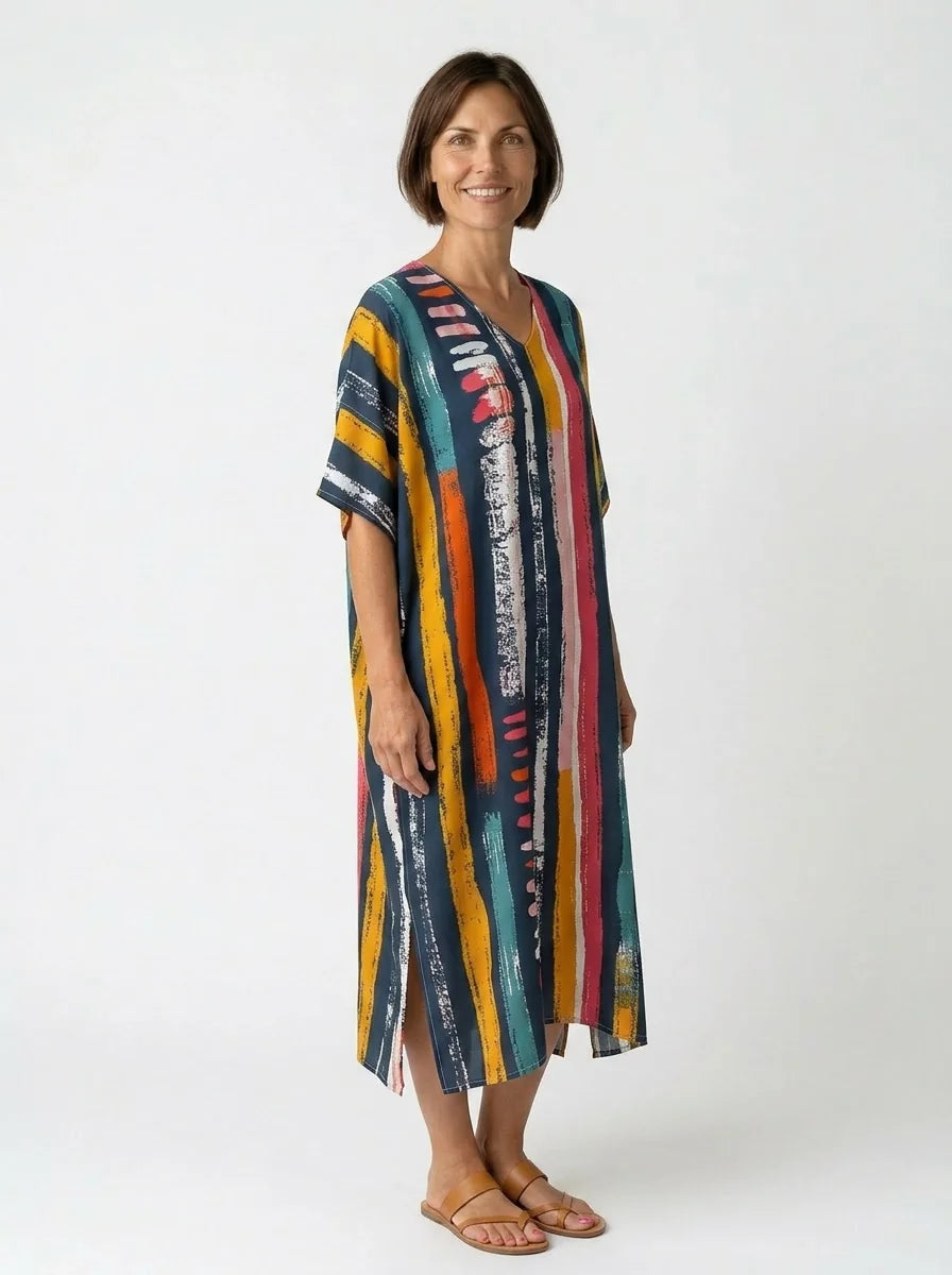 The Frida - Artist Stripe Caftan