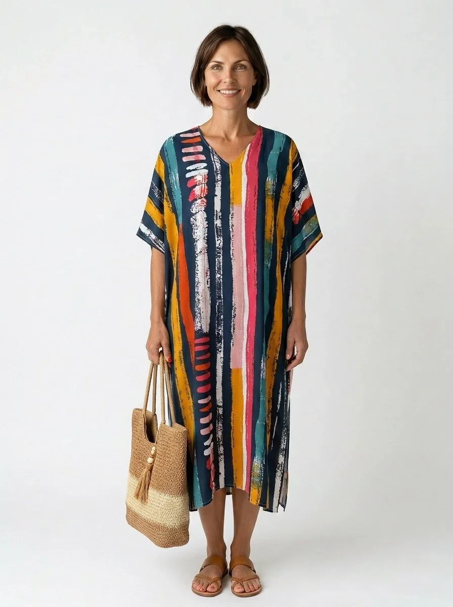 The Frida - Artist Stripe Caftan
