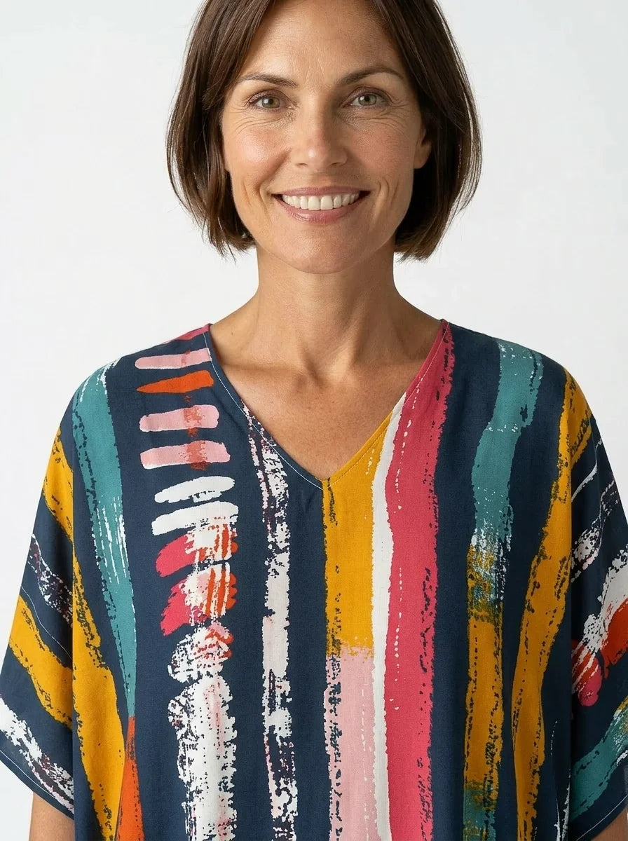 The Frida - Artist Stripe Caftan