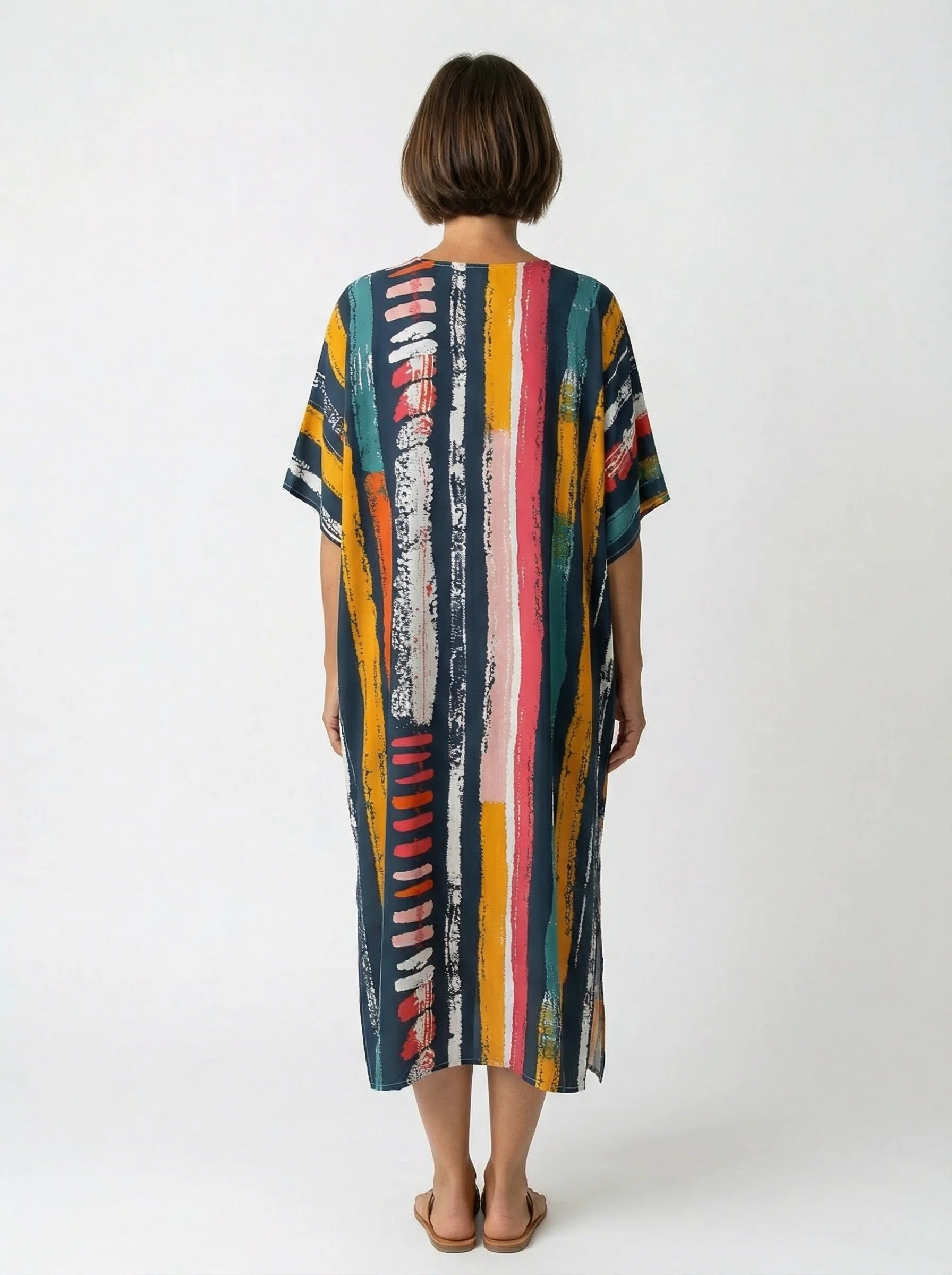 The Frida - Artist Stripe Caftan