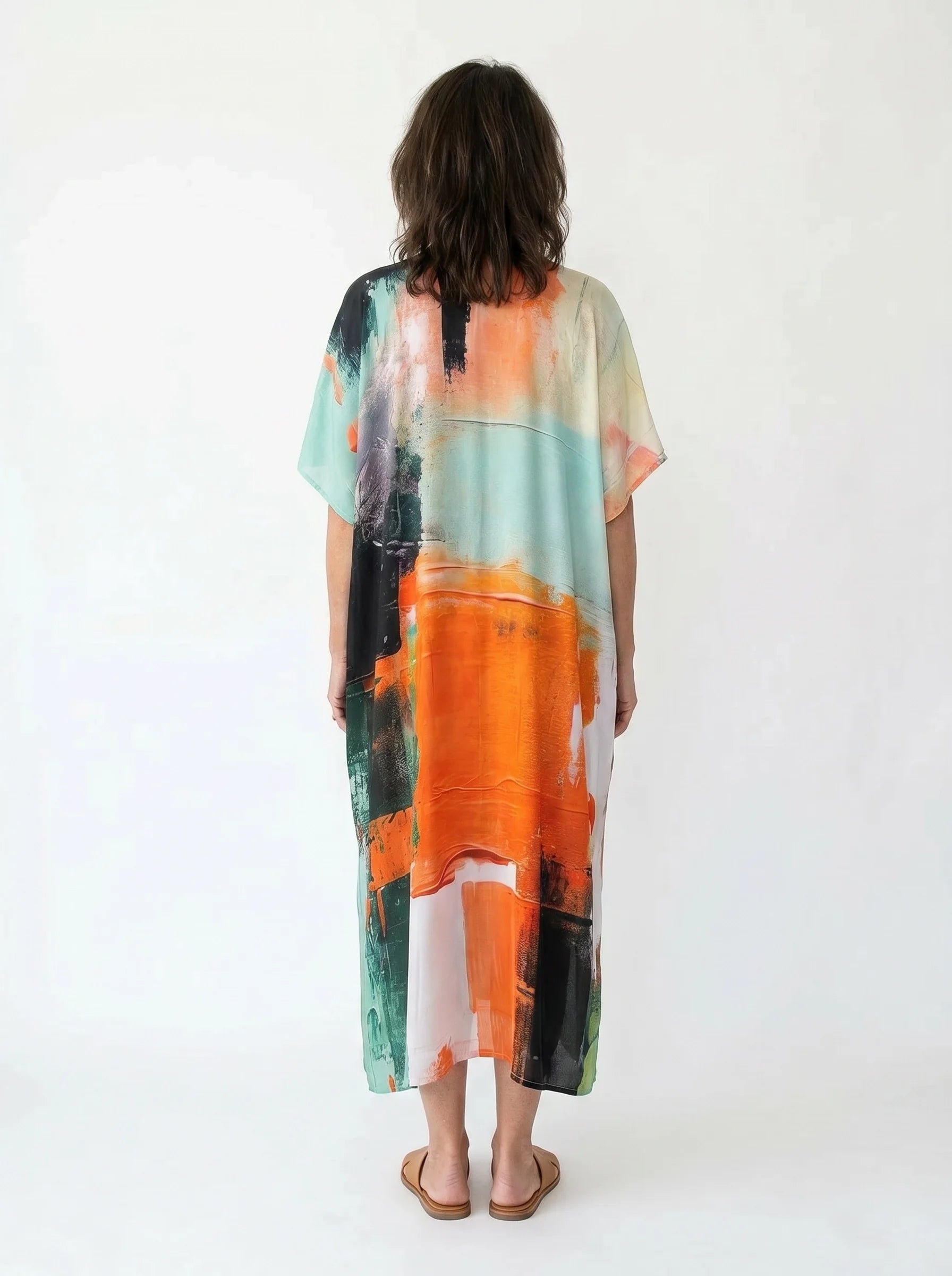 The Georgia - Abstract Art Caftan
