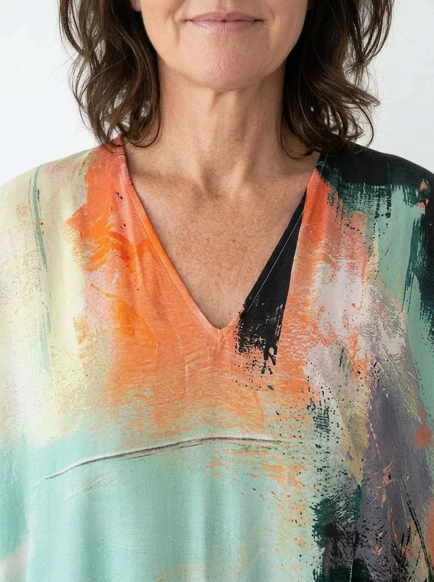 The Georgia - Abstract Art Caftan