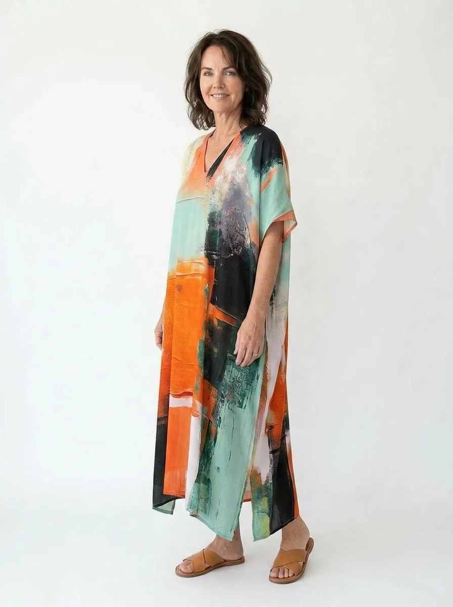The Georgia - Abstract Art Caftan