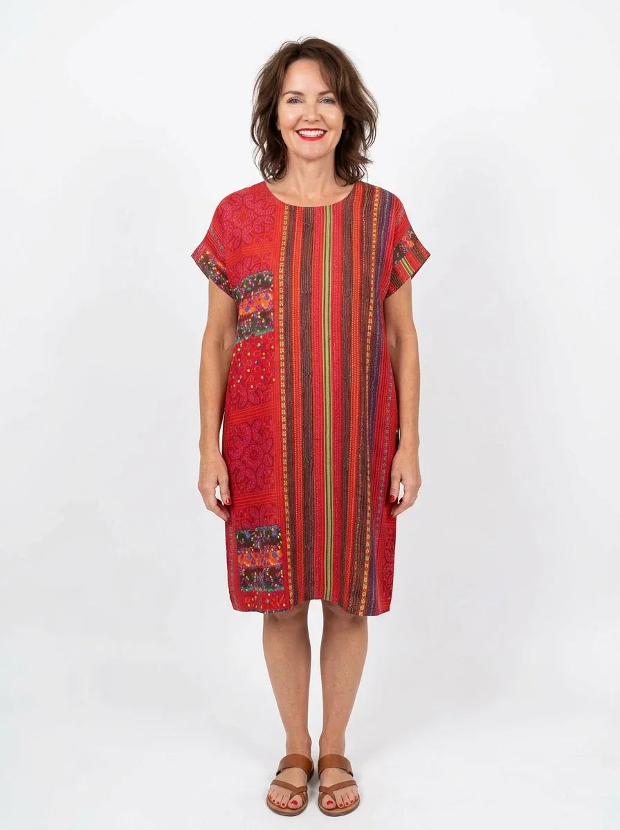 The Scarlett - Folk Stripe Dress