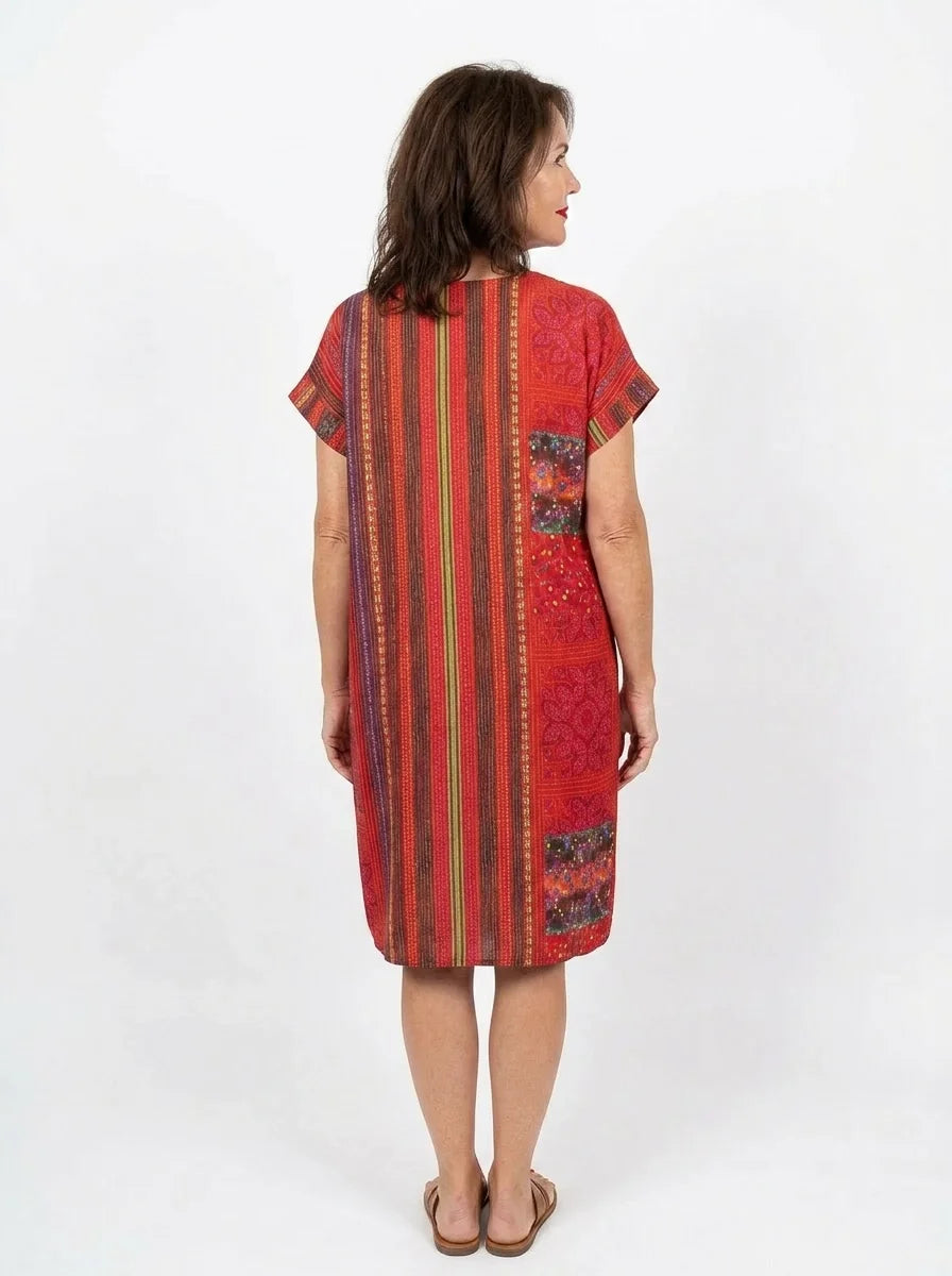 The Scarlett - Folk Stripe Dress