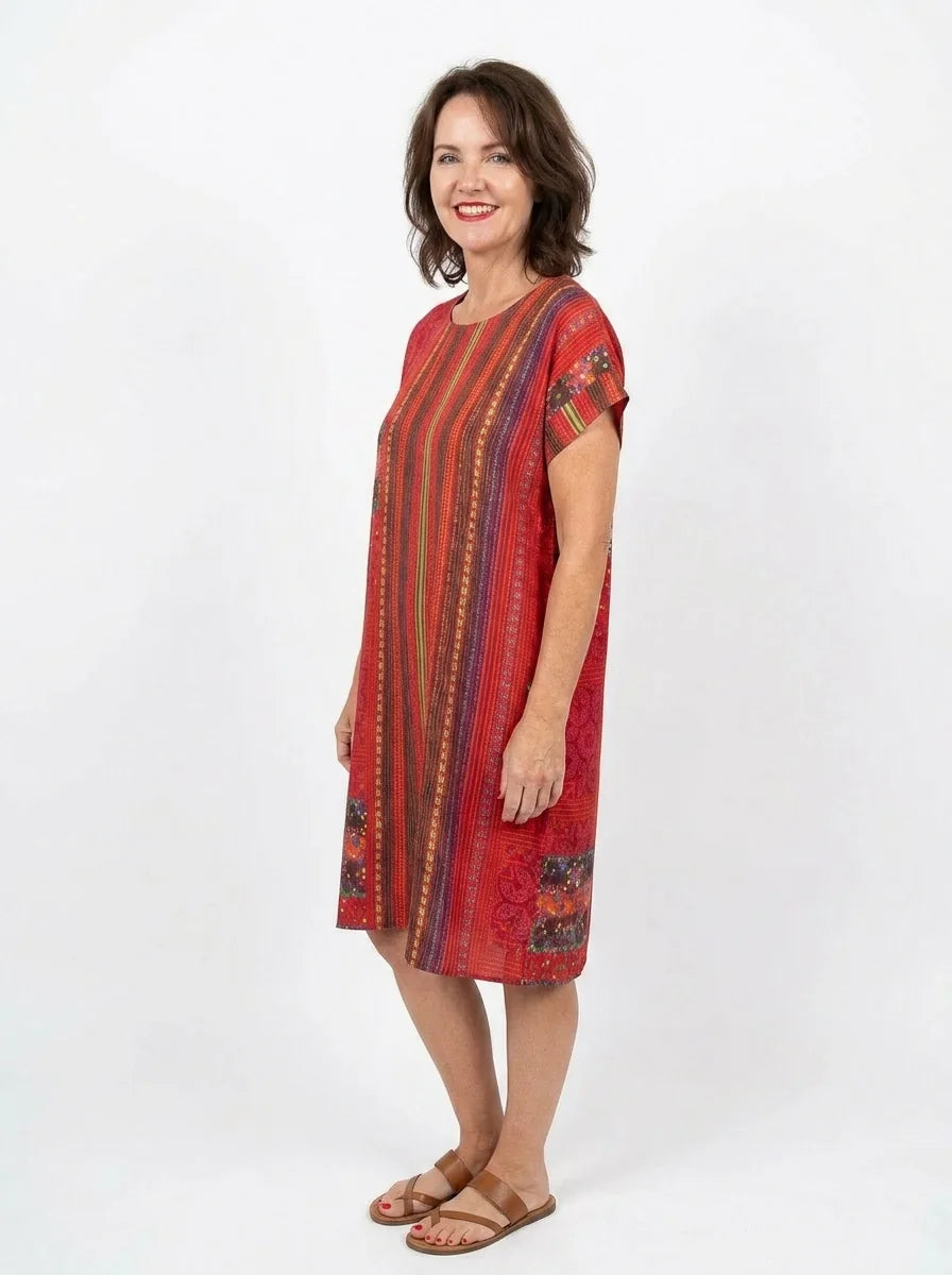 The Scarlett - Folk Stripe Dress