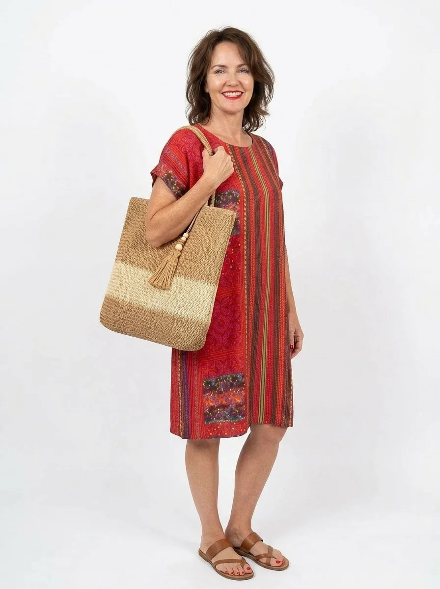 The Scarlett - Folk Stripe Dress