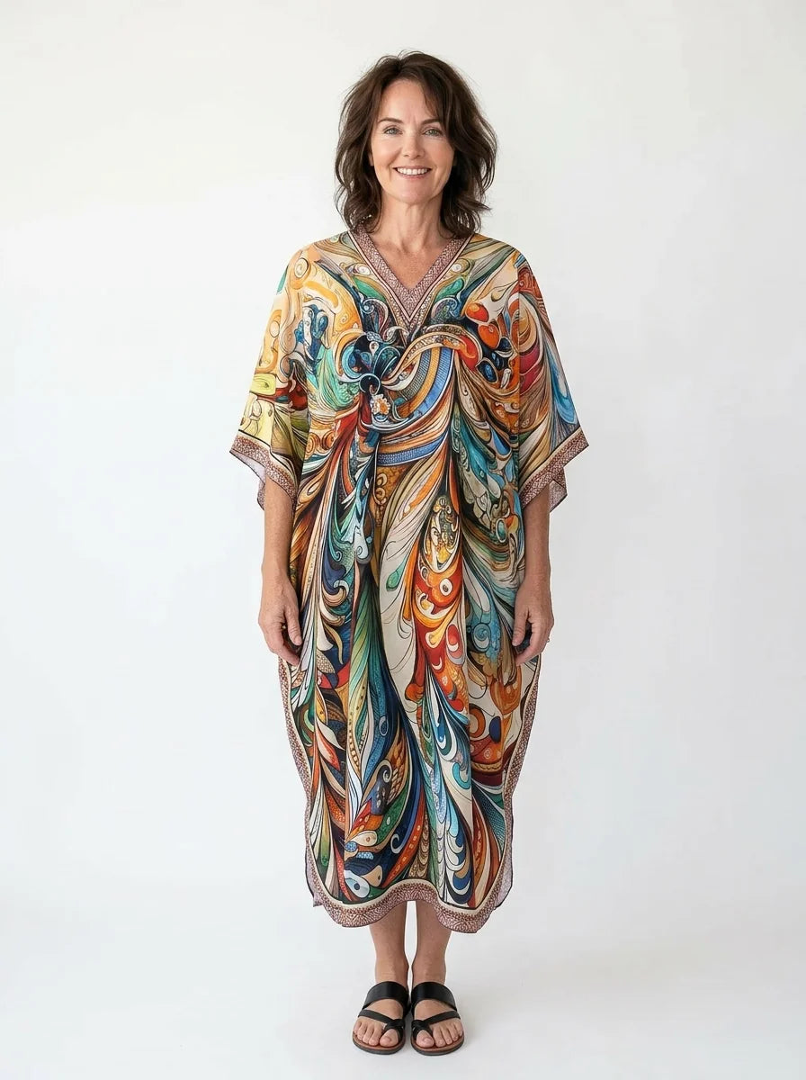 The Aurora - Baroque Swirl Caftan