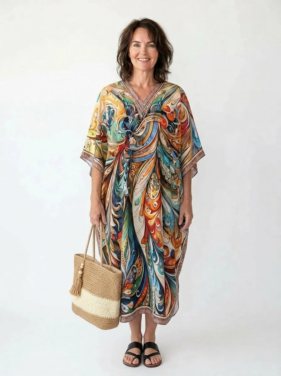 The Aurora - Baroque Swirl Caftan