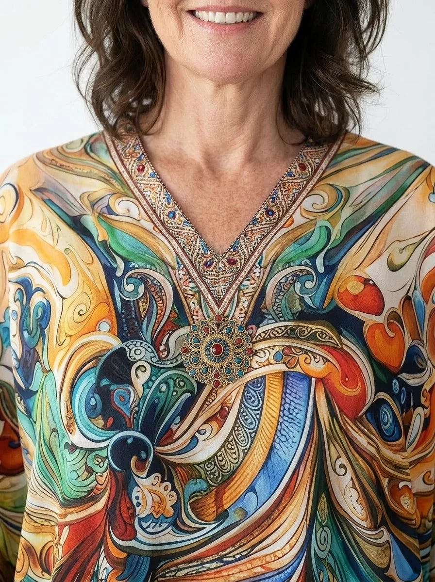 The Aurora - Baroque Swirl Caftan