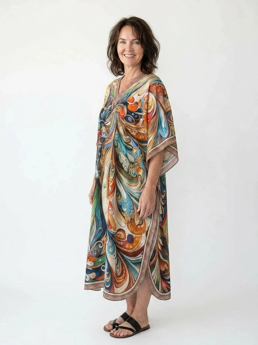 The Aurora - Baroque Swirl Caftan