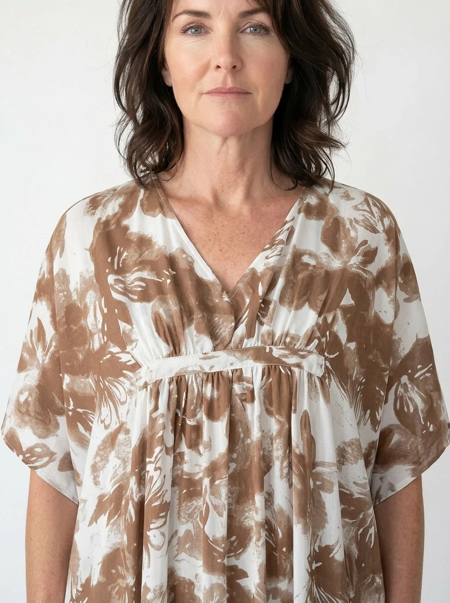 The Dune - Mocha Watercolor Caftan