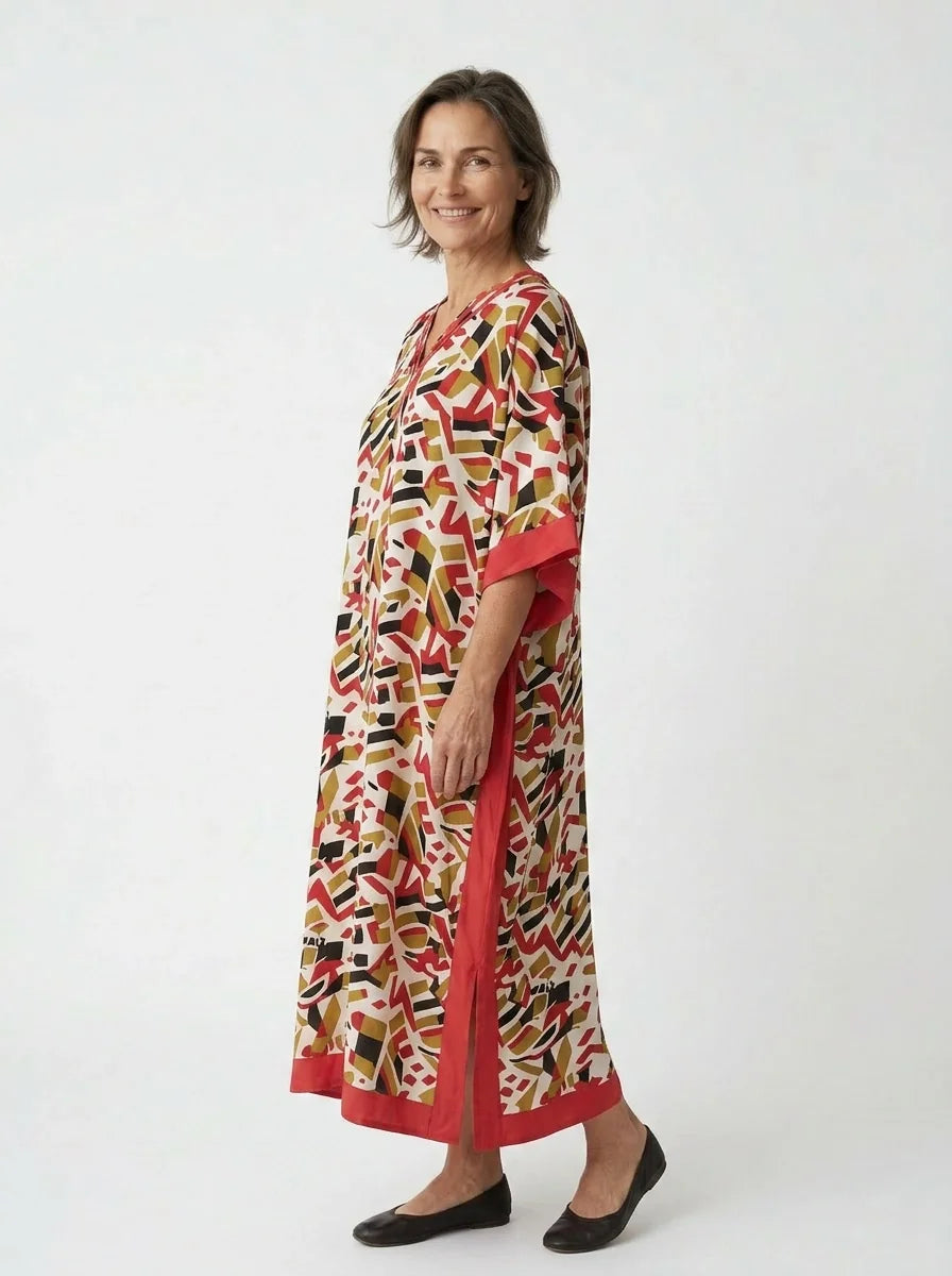 The Miro - Geometric Confetti Caftan