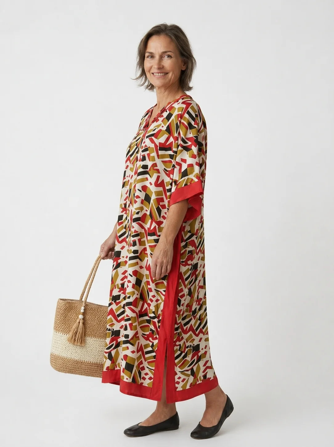 The Miro - Geometric Confetti Caftan