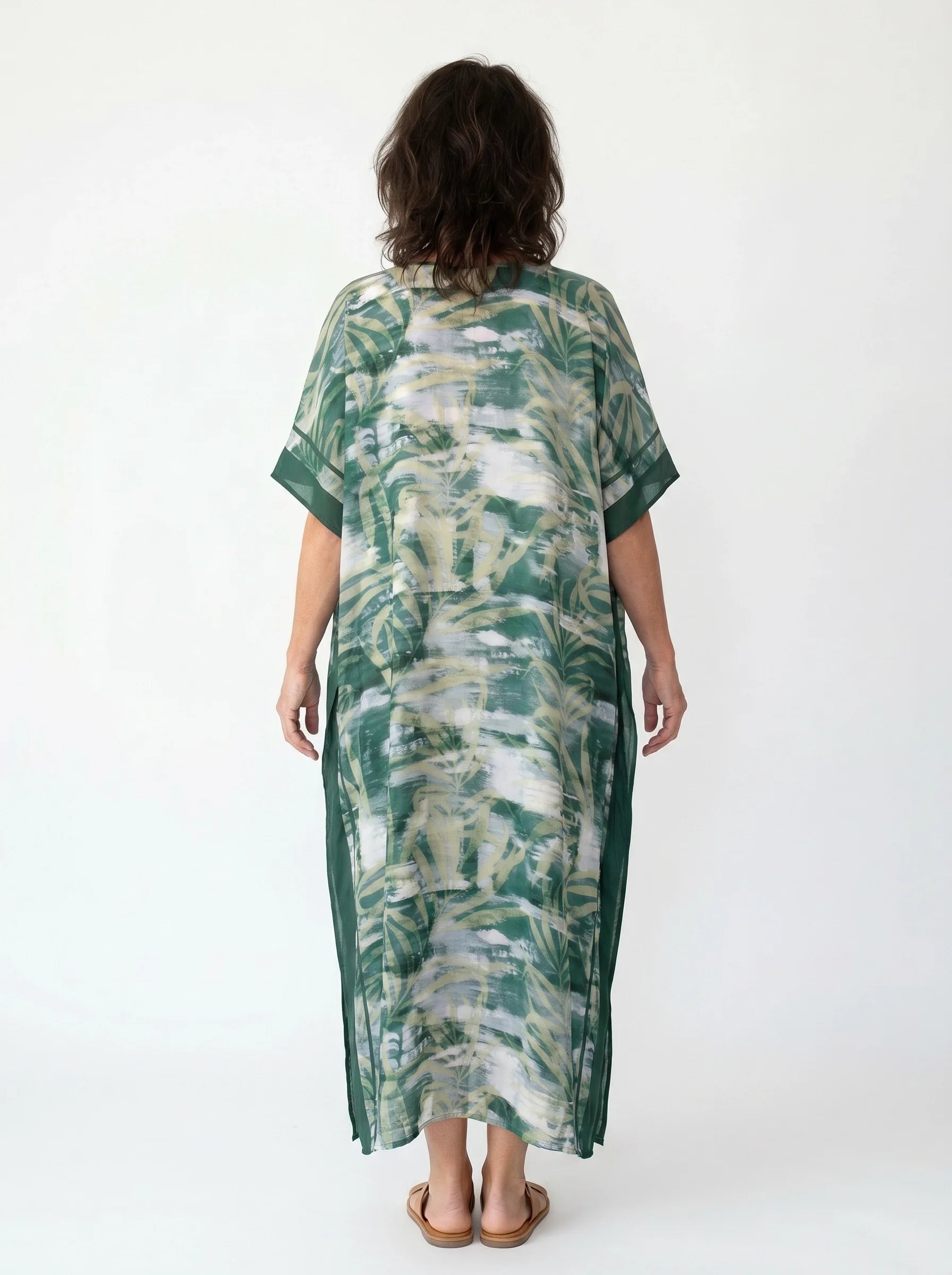 The Amazonas - Green Watercolor Caftan