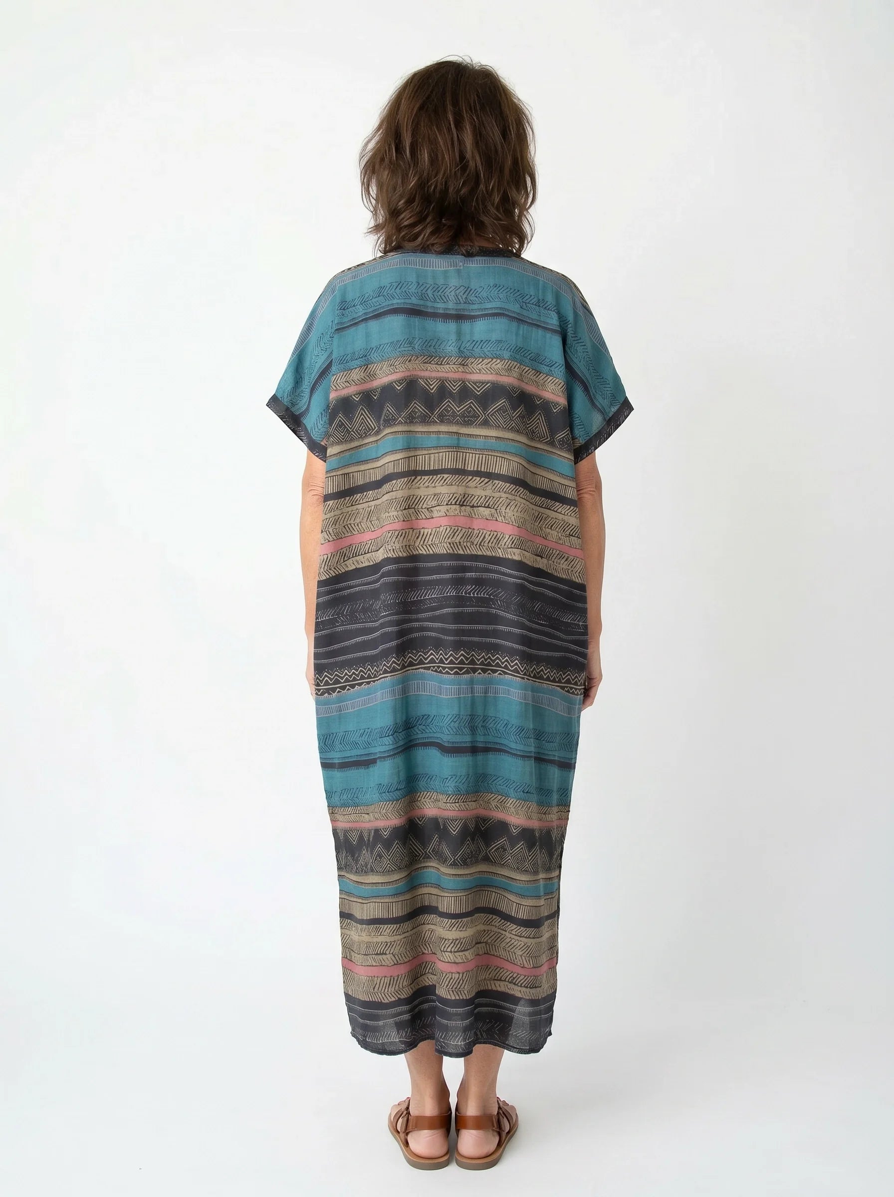 The Sahara - Tribal Stripe Caftan